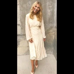 NWT Boho PomPom “Cotton Candy Dress” in Cream